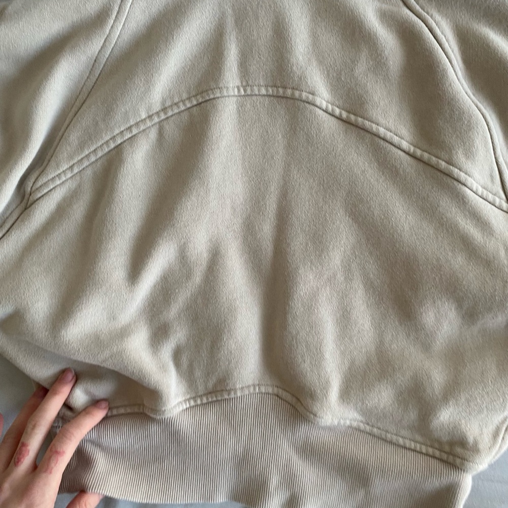 lululemon athletica Cream Zip-Up Hoodie Sweater - Picture 9 of 11